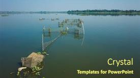  Presentation with lake fish - Slide deck with fish-traps-on-taung-tha background and a tawny brown colored foreground