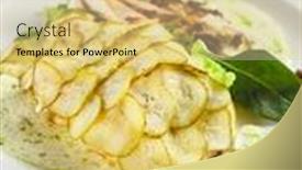  Presentation with fish scales - PPT theme featuring fish-with-cucumber-scales background and a soft green colored foreground