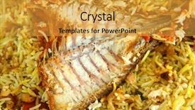  Presentation with cardamom - Amazing presentation theme having fishbone - traditional gulf arab fish majboos backdrop and a yellow colored foreground