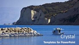  Presentation with fisher - Cool new theme with fisher-boat-leaving-harbor backdrop and a teal colored foreground