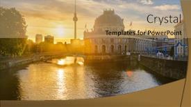  Presentation with fisher - Presentation theme with fisher-island-berlin-germany background and a coral colored foreground