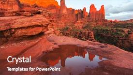  Presentation with fisher - Amazing PPT theme having fisher tower in utah backdrop and a tawny brown colored foreground