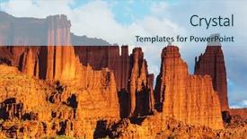  Presentation with fisher - Beautiful slides featuring fisher towers in utah instagram filter backdrop and a light blue colored foreground