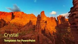  Presentation with fisher - Amazing PPT layouts having fisher-towers-in-utah-unusual backdrop and a tawny brown colored foreground