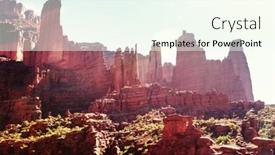  Presentation with fisher - PPT theme consisting of fisher-towers-in-utah-unusual background and a sky blue colored foreground