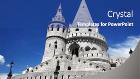  Presentation with hungary - Amazing slide set having fisherman-bastion-on-the-buda backdrop and a ocean colored foreground