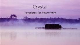  Presentation with blanc - PPT theme having fisherman-huts-on-etang-blanc background and a lemonade colored foreground