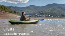  Presentation with fisherman - Slides enhanced with fisherman-in-a-canoe background and a gray colored foreground