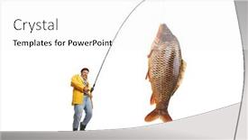  Presentation with fisherman - Slide deck enhanced with fisherman-in-a-yellow-raincoat background and a white colored foreground