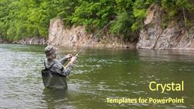  Presentation with fisherman - Slide set featuring close up of old english dictionary page with word gay background and a mint green colored foreground
