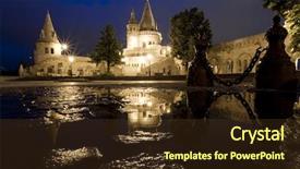  Presentation with budapest - PPT layouts enhanced with fisherman's bastion budapest hungary background and a tawny brown colored foreground