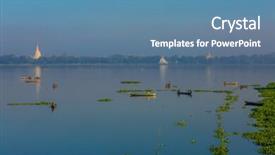  Presentation with fishing - Cool new theme with fishermen-fishing-on-the-taungthaman backdrop and a teal colored foreground