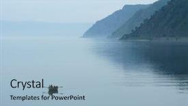  Presentation with siberia - PPT layouts consisting of fishermen rowing their boat background and a light blue colored foreground