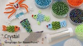  Presentation with mermaid - Colorful theme enhanced with fishes and mermaid and colorful backdrop and a mint green colored foreground