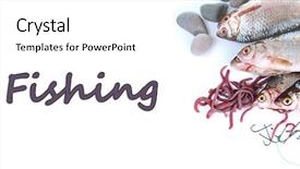  Presentation with fishes - Amazing presentation theme having fishes and worms isolated backdrop and a white colored foreground