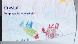  Presentation with sea cartoon - Beautiful slides featuring fishes in a blue sea backdrop and a sky blue colored foreground