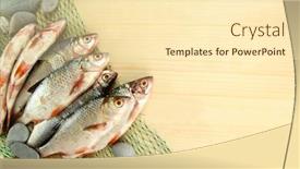  Presentation with fishing net - Audience pleasing presentation theme consisting of fishes-on-fishing-net backdrop and a cream colored foreground