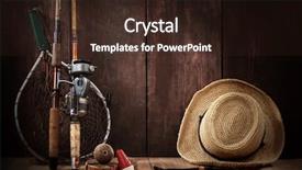  Presentation with fishing - Theme consisting of fishing background background and a wine colored foreground