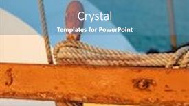  Presentation with fishing boat - Cool new presentation with fishing-boat-in-bay-agia backdrop and a teal colored foreground