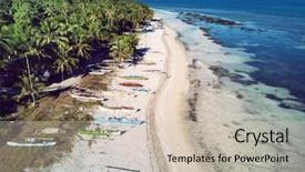  Presentation with fishing boats - Colorful slide deck enhanced with fishing boats bohol philippines 2017 backdrop and a soft green colored foreground