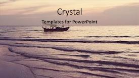  Presentation with long tailed boat fishing boat - Colorful presentation enhanced with fishing boats in kep cambodia backdrop and a lemonade colored foreground