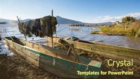  Presentation with fishing boats - Slide set enhanced with fishing-boats-in-mexico background and a tawny brown colored foreground