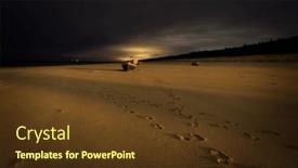  Presentation with sea fishing - PPT layouts with fishing-boats-on-the-baltic background and a tawny brown colored foreground