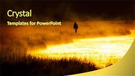  Presentation with fishing - Presentation design having fishing flyfishing rod reel background and a wine colored foreground