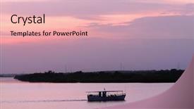  Presentation with krishna - Audience pleasing PPT theme consisting of fishing in the river krishna backdrop and a lemonade colored foreground