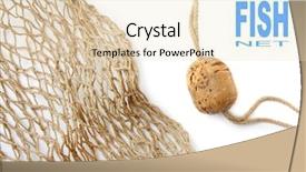  Presentation with fishing net - PPT theme having fishing net and easy removable background and a lemonade colored foreground