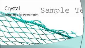  Presentation with fishing net - Slide deck with fishing-net and easy removable background and a white colored foreground