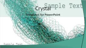  Presentation with fishing net - Colorful PPT theme enhanced with fishing-net and easy removable backdrop and a seafoam green colored foreground