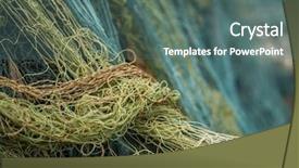  Presentation with fishing net - Presentation enhanced with fishing net in bali indonesia background and a ocean colored foreground