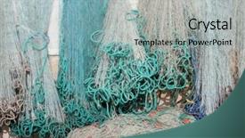  Presentation with fishing net - Amazing presentation theme having fishing net in old port backdrop and a light blue colored foreground
