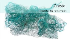  Presentation with fishing net - Theme enhanced with fishing net isolated background and a arctic colored foreground