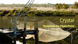  Presentation with fishing net - Theme enhanced with fishing-net-oleron-island-poitou background and a tawny brown colored foreground