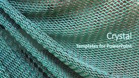  Presentation with fishing net - Colorful presentation theme enhanced with fishing net texture backdrop and a ocean colored foreground
