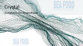  Presentation with fishing net - Cool new slide deck with fishing net with space backdrop and a lemonade colored foreground