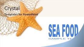  Presentation with pearls and starfish - Amazing slide set having fishing net with starfish backdrop and a lemonade colored foreground