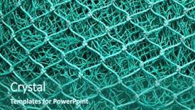  Presentation with fishing net - Presentation enhanced with fishing net background and a ocean colored foreground