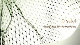  Presentation with fishing nets - PPT theme with fishing nets - close-up of netting on white background and a cream colored foreground