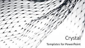  Presentation with fishing nets - Slides having fishing nets - closeup of abstract fishnet background and a white colored foreground