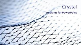  Presentation with fishing nets - Slides featuring fishing nets - closeup of abstract fishnet background and a sky blue colored foreground