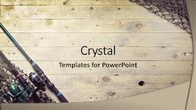  Presentation with fishing nets - Theme having fishing nets and fishing rod background and a lemonade colored foreground