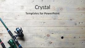  Presentation with fishing nets - Amazing presentation design having fishing nets and fishing rod backdrop and a light gray colored foreground