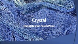  Presentation with fishing nets - Presentation theme enhanced with fishing nets still life background background and a ocean colored foreground