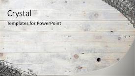  Presentation with fishing net - Cool new slides with fishing nets still-life backdrop and a light gray colored foreground