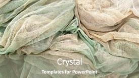  Presentation with fishing nets - Beautiful slides featuring fishing nets backdrop and a mint green colored foreground