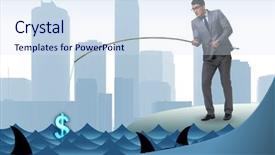  Presentation with water sanitation hygiene - Presentation theme enhanced with fishing out dollars from water background and a sky blue colored foreground