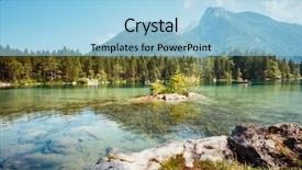  Presentation with lake - PPT theme featuring fishing pictures - famous tourist attraction of calm background and a light blue colored foreground